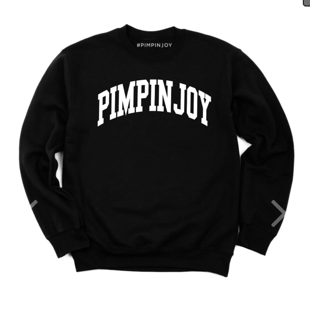 Bobby Bones NEW PimpinJoy Black Sweatshirt